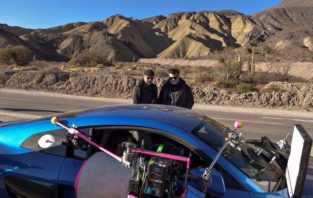Francella durante el rodaje en la Cuesta de Lipán