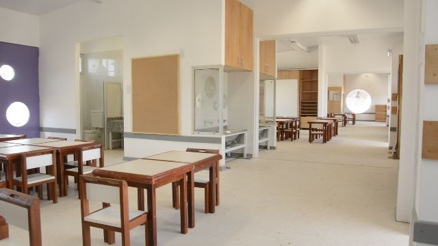 Interior de las salas para nivel inicial que se construyeron en San Pedro.