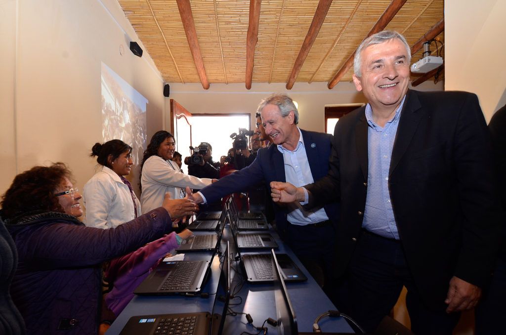 El Gobernador Gerardo Morales y el Ministro de Modernización Andres Ibarra, punto digital Purmamarca.