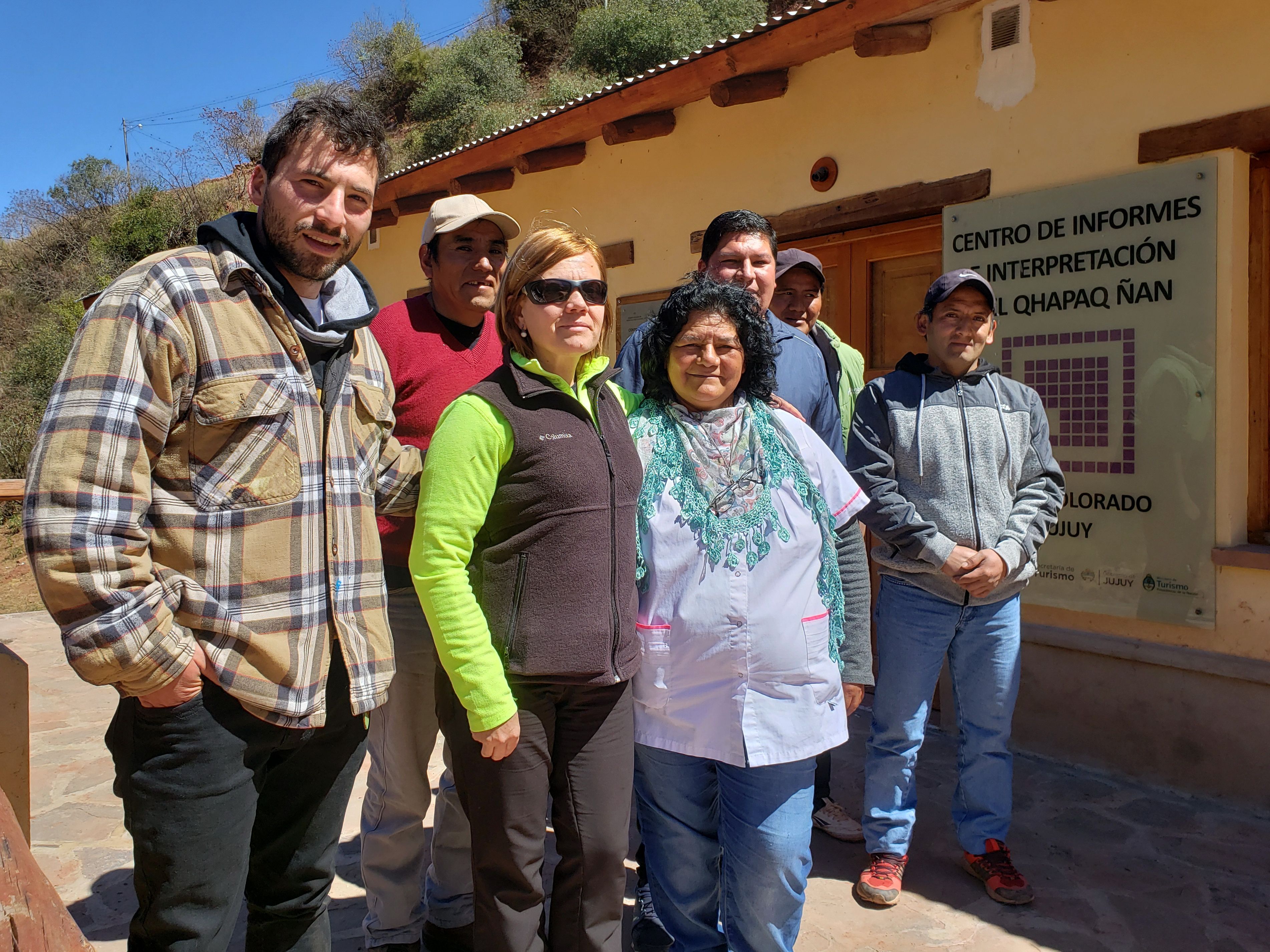Montenegro junto a los integrantes de la Unidad de Gestión de Valle Colorado recorrieron distinto puntos de la localidad