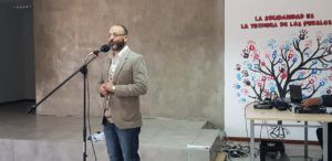 Ramiro Tejeda, secretario de Planificación, fue uno de los funcionarios anfitriones. EL encuentro se desarrolló en Ciudad Cultural.