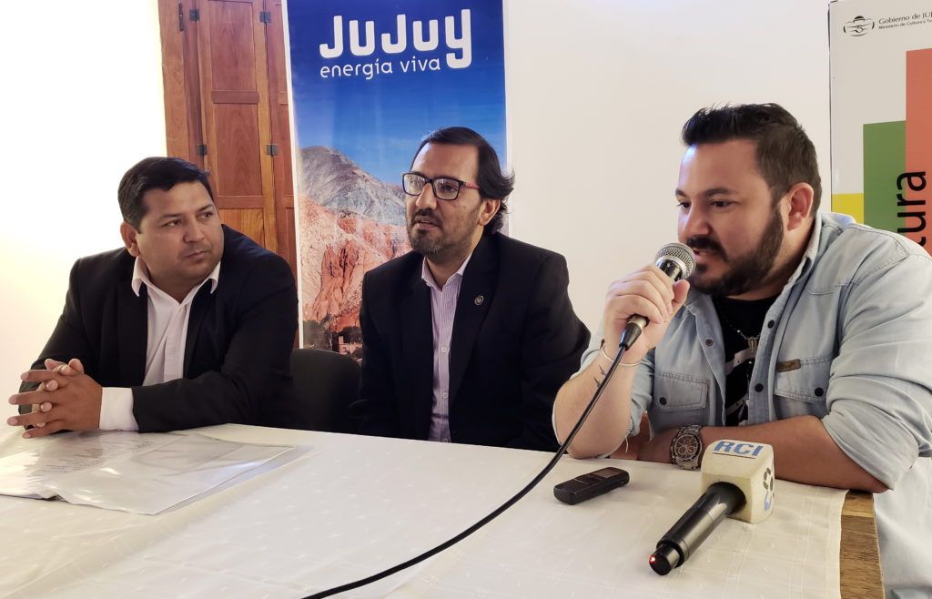Monaldi del grupo Jujeños agradeció la promoción de los artistas de la provincia.-