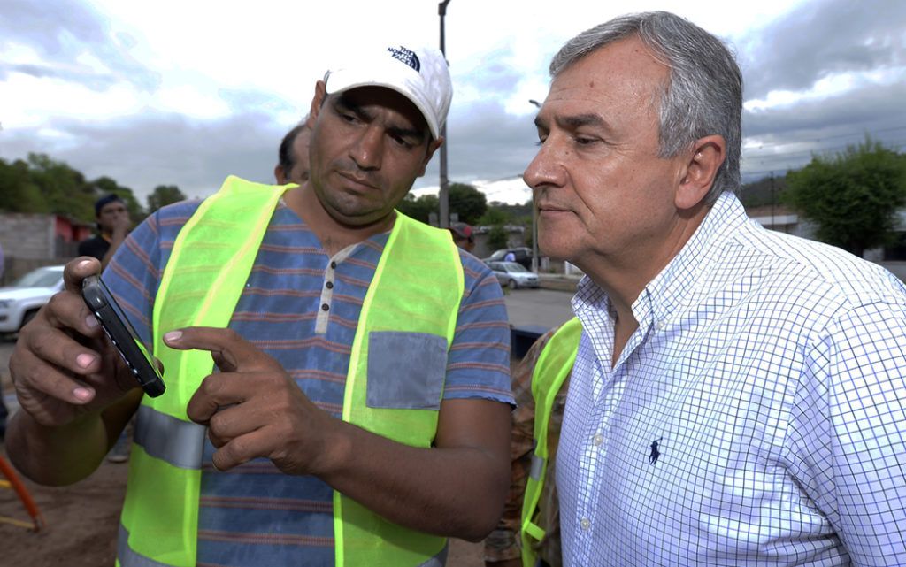El Gobernador superviso la construcción de locales para la Feria de San Pedro