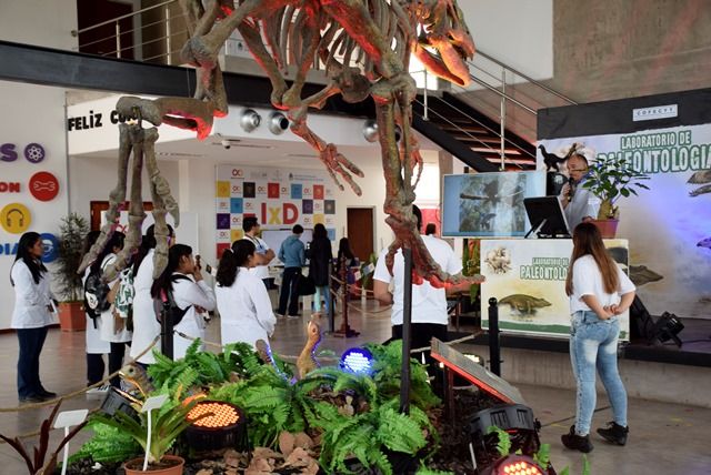 Los dinosaurios son el principal atractivo de la muestra.