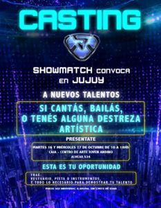 Invitados a participar del Casting