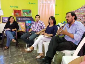 Medina Zar, Rebeca Chambi, Fernando Agüero y Ana Laura Tolaba
