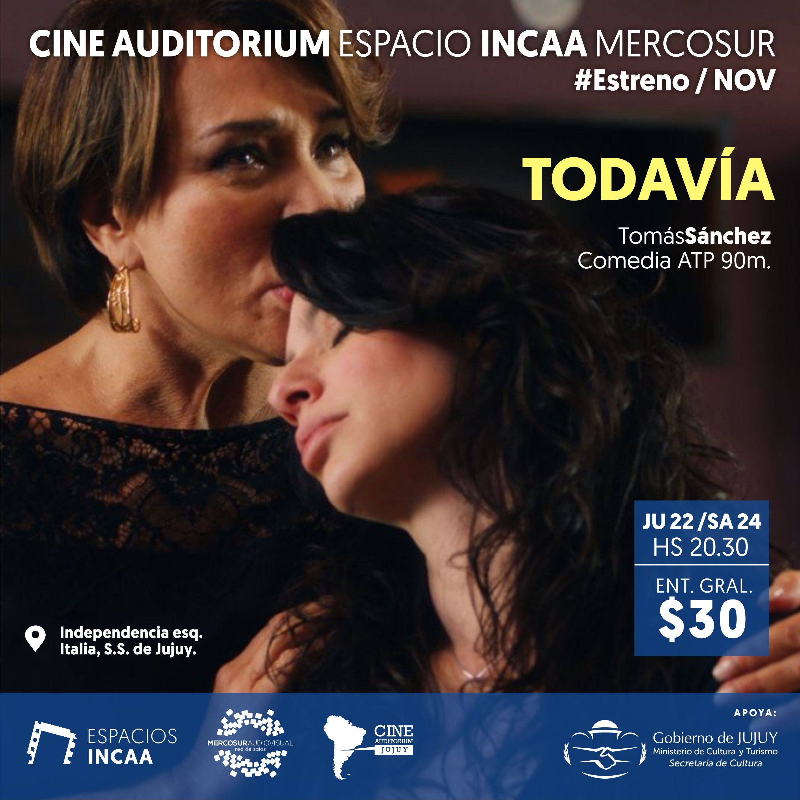 Hoy y el sábado el estreno de "Todavía" 