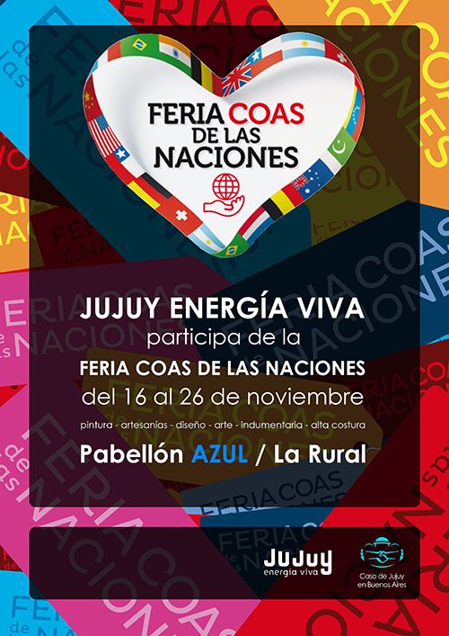 Jujuy participará de la Feria COAS de las Naciones.