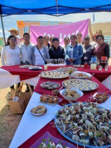 Presente la gastronomía de lugar que pudieron desgustar los presentes en el lanzamiento de la temporada turística