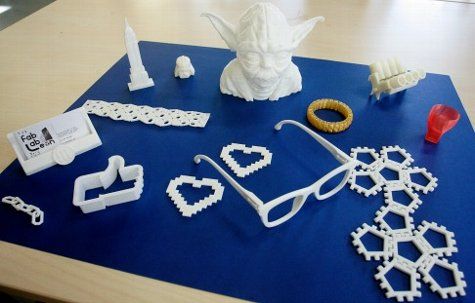 Piezas obtenidas con Cad 3d e impresión 3d.