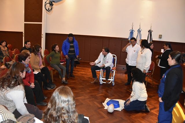 Capacitación en Reanimación Cardio Pulmonar.