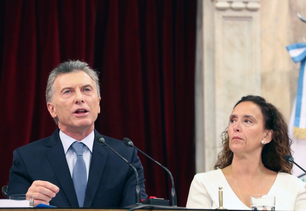 Presidente Mauricio Macri en apertura de sesiones ordinarias del Congreso Nacional.