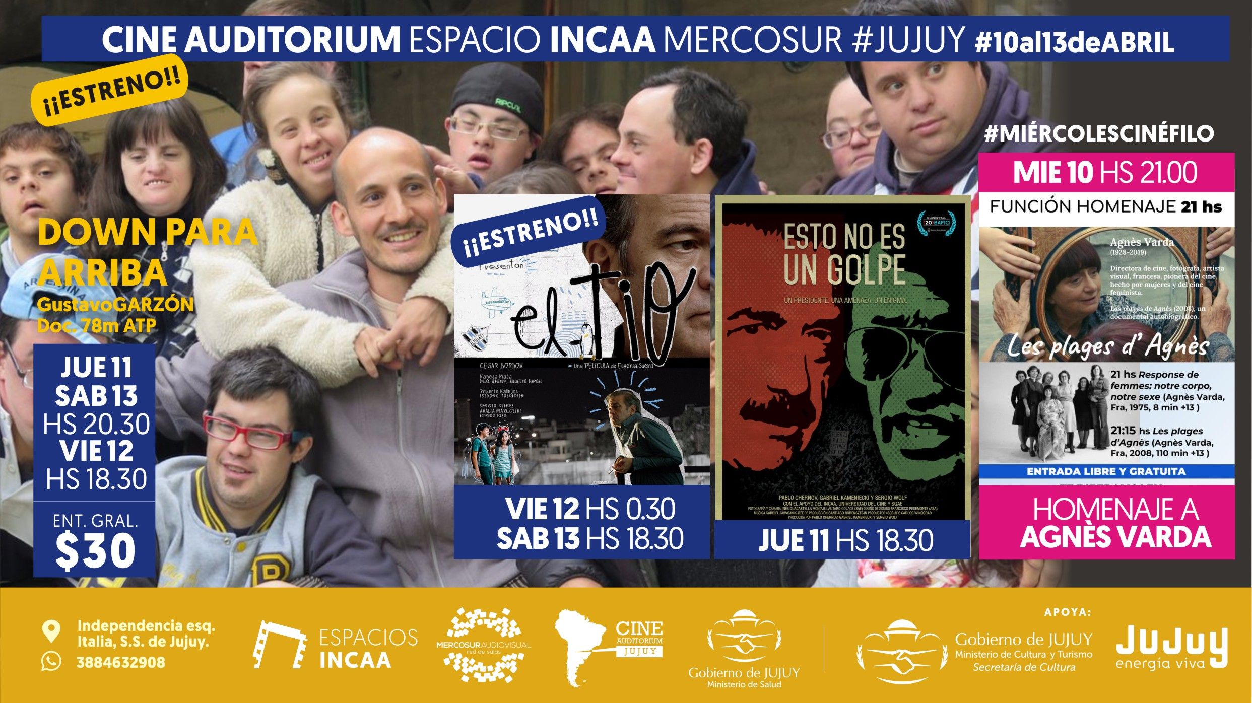 Homenaje, documentales y drama en la cartelera en el Salón Auditorium