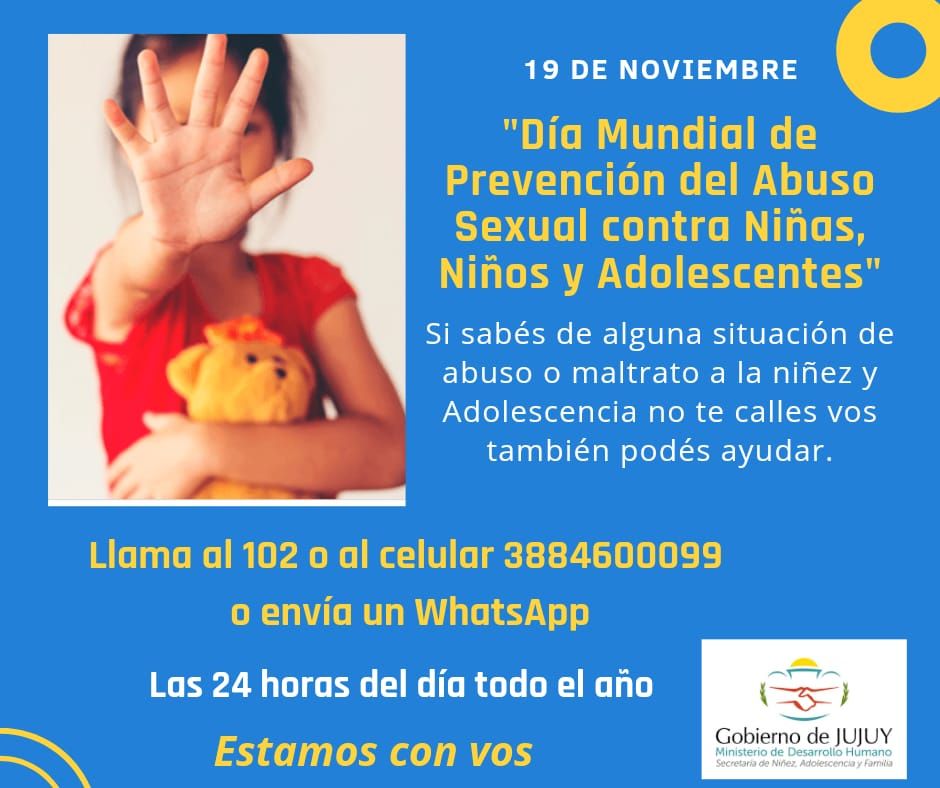 Día Mundial Para La Prevención Del Abuso Sexual Contra Niñas Niños Y