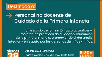 Continúa Trayecto Formativo en Cuidado de la Primera Infancia para personal no docente