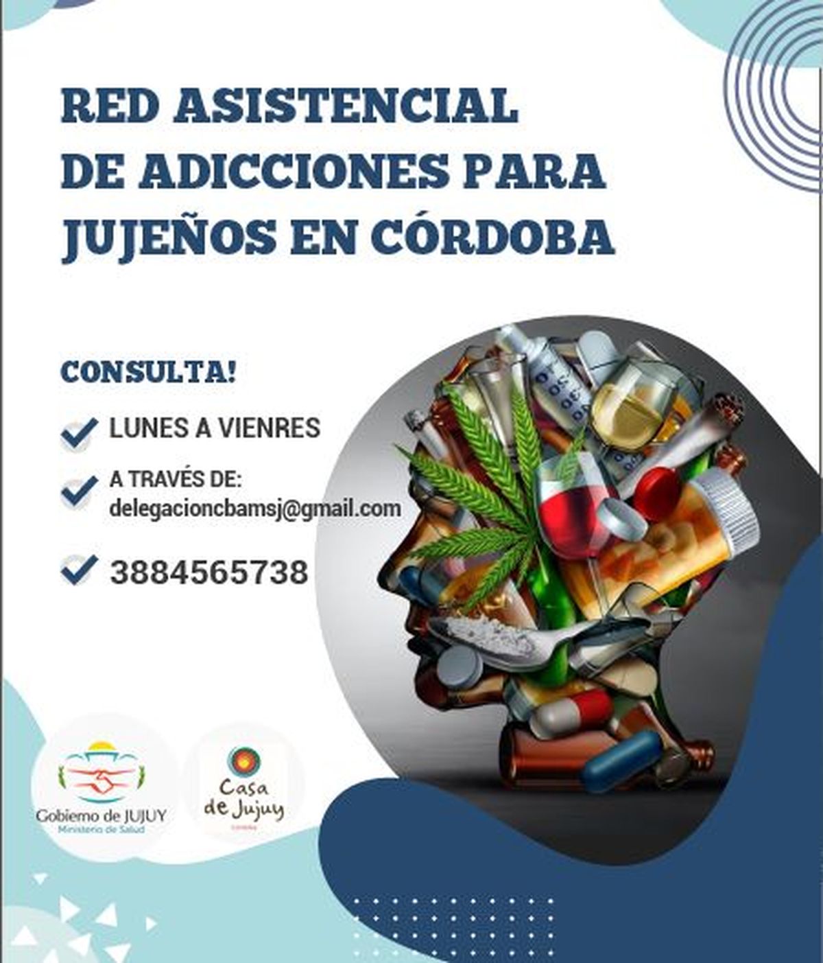 Intensifican trabajos de la Red Asistencial de Adicciones para Jujeños en Córdoba