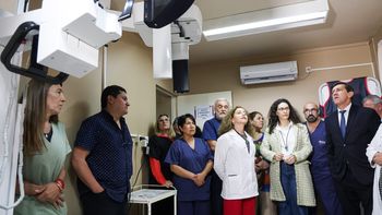 sadir inauguro un moderno tomografo en el hospital san roque