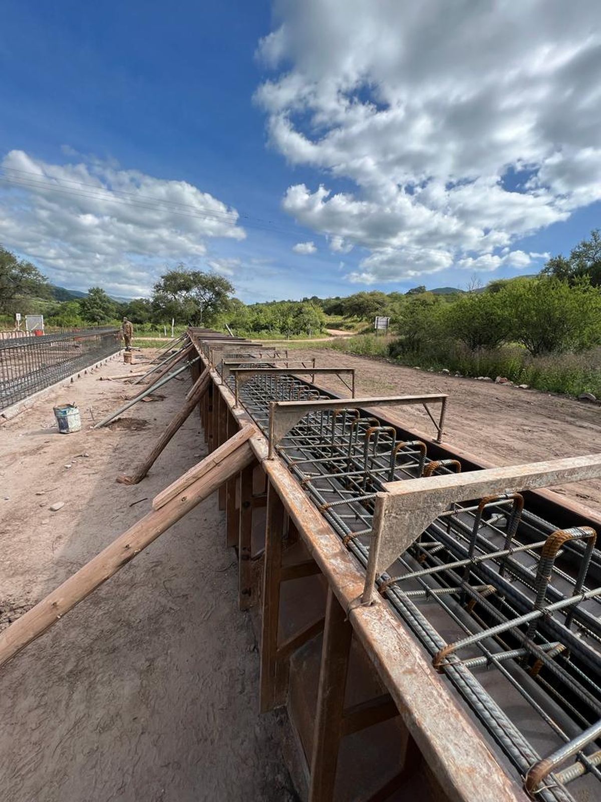 Jujuy: Las obras del nuevo puente en RP 6 llevan un gran avance