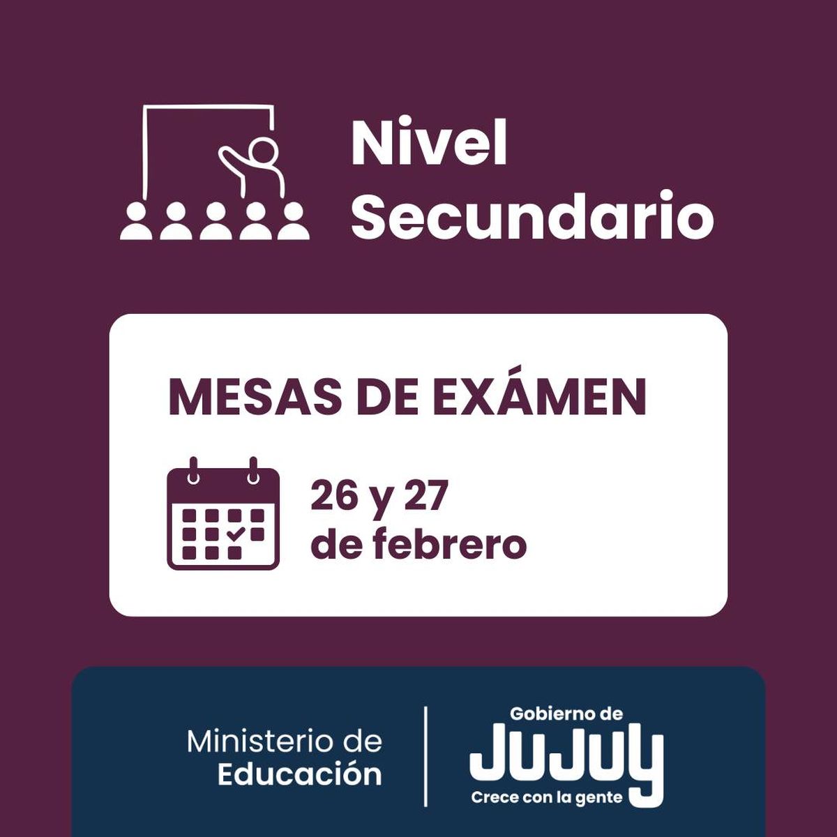 Ciclo Lectivo 2026 en Jujuy: con calendario trimestral, las clases inician el 2 de marzo