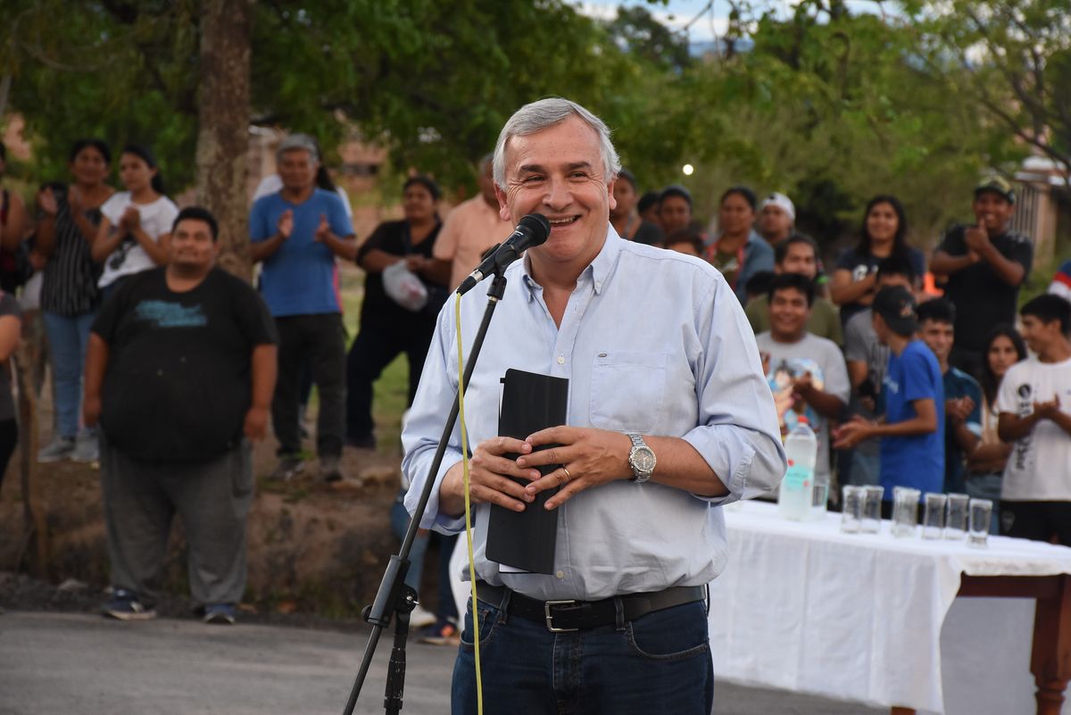 Morales inauguró obras de pavimentación en cuatro localidades del Ramal