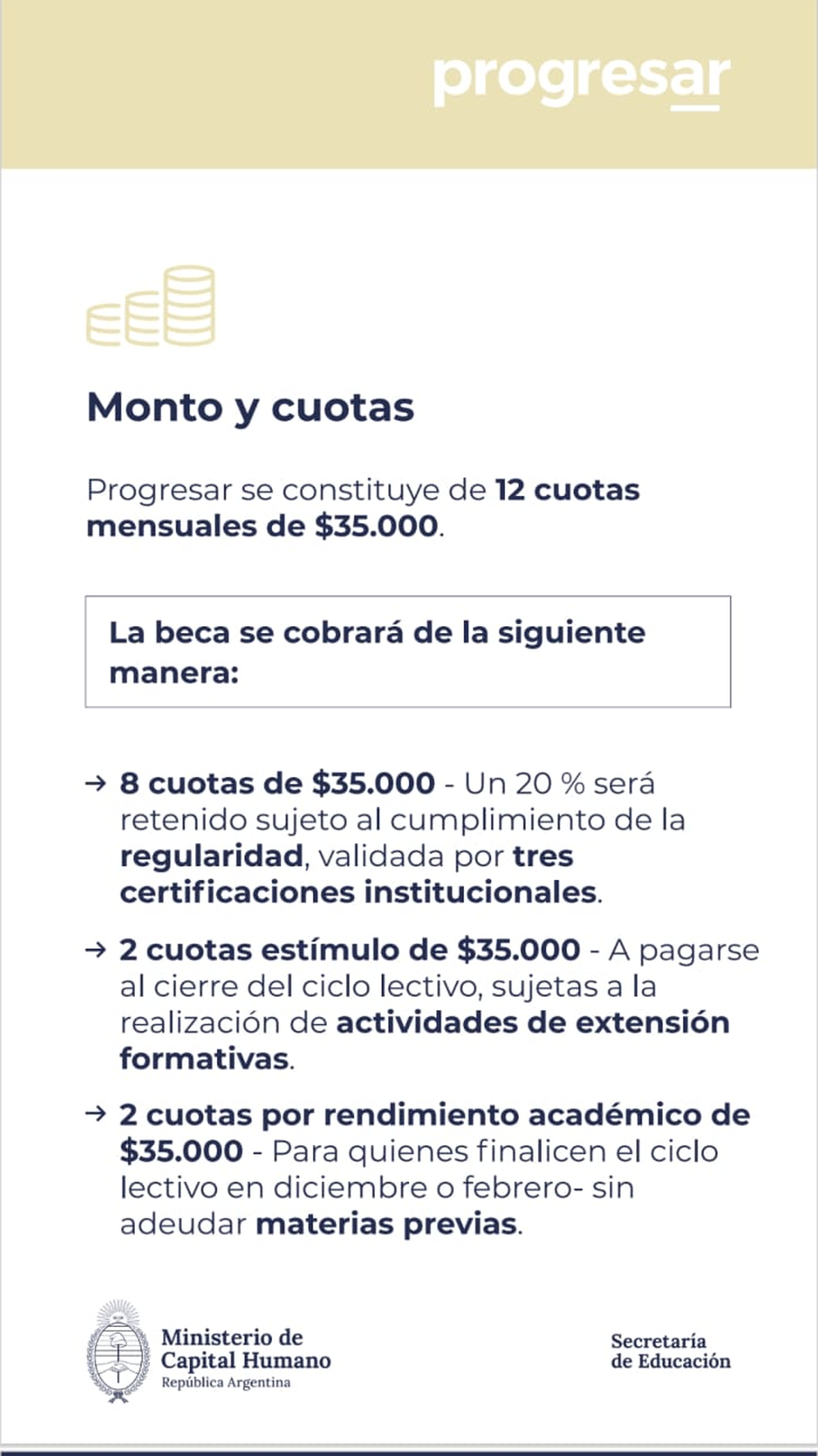 Abre la primer convocatoria de las Becas Progresar Obligatorio 2025