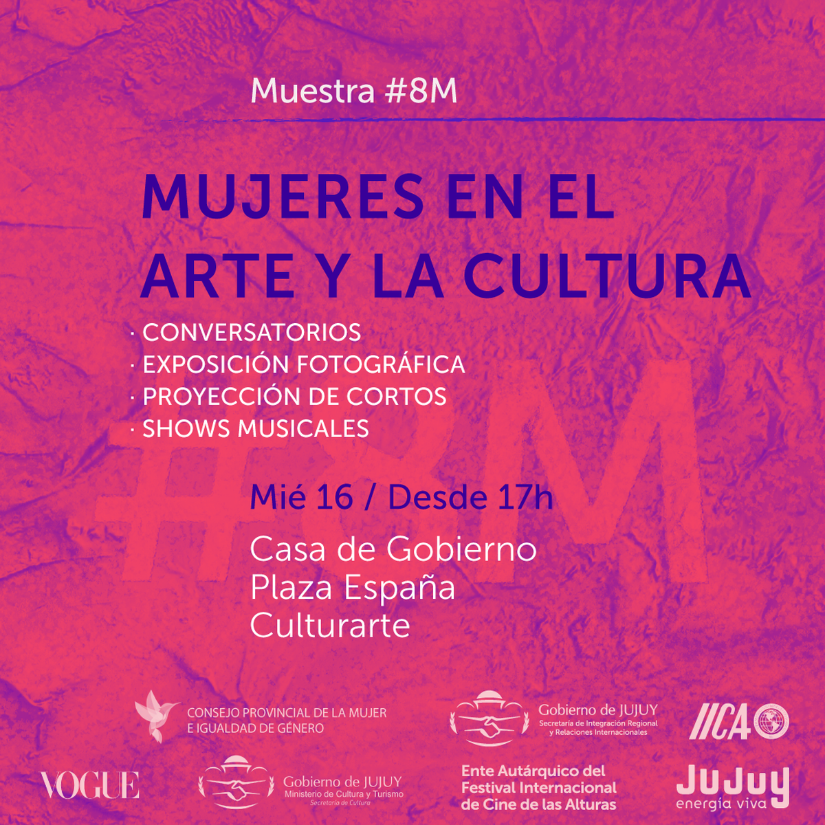 Muestra 8m Mujeres En El Arte Y La Cultura 