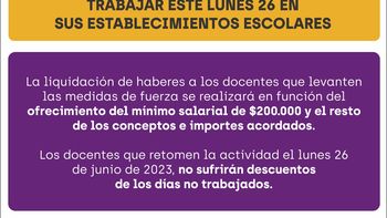 no se descontara al docente que vaya a dar clases