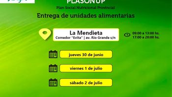 entregaran unidades alimentarias en la mendieta