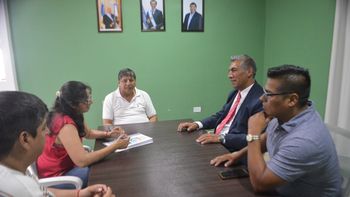 Chacon junto al Intendente de Puesto Viejo 