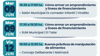 Nuevos talleres para fortalecer emprendimientos locales