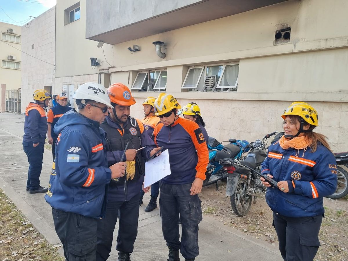 Exitoso ejercicio de evacuación en el Materno Infantil