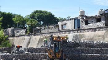 Las obras hídricas permiten reforzar las defensas y prevenir el impacto de futuras crecidas del Río Grande 