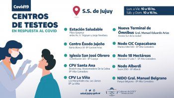 nuevo centro de testeo funciona en san salvador de jujuy