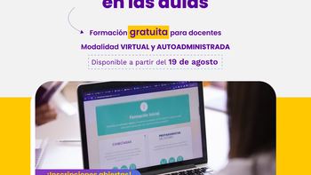 invitan a participar del curso promoviendo la educacion tecnologica en las aulas