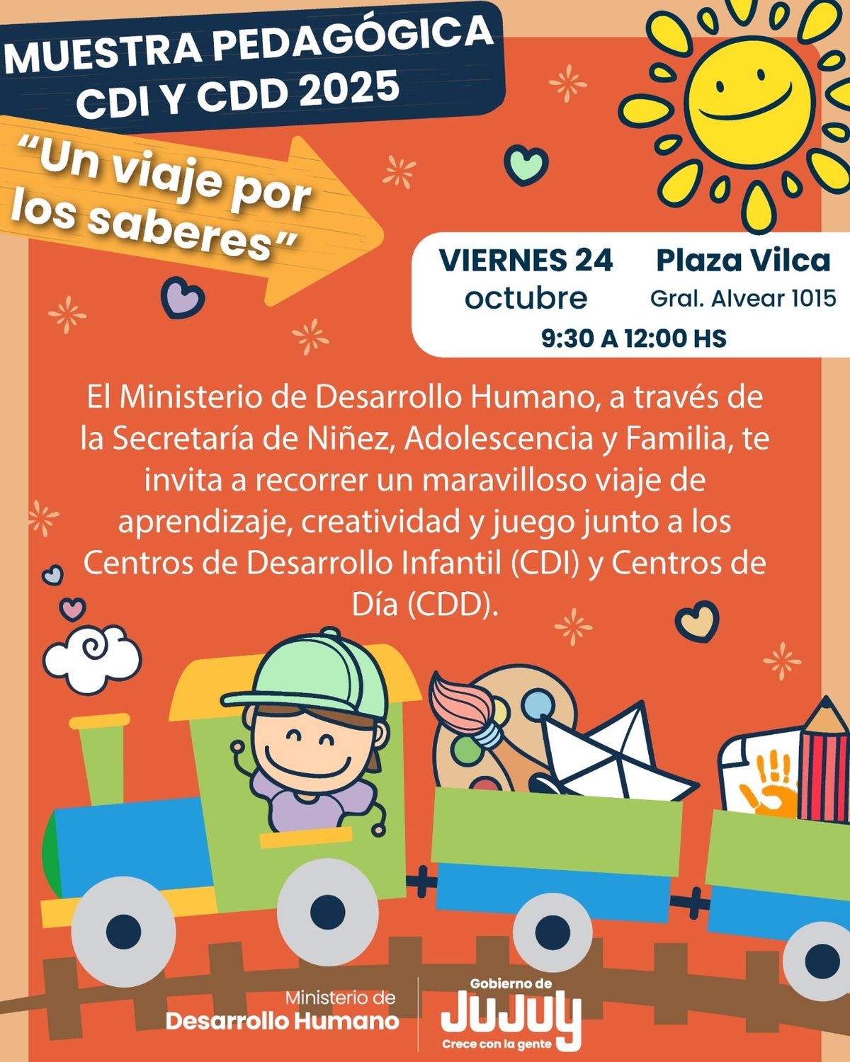 Muestra pedagógica Un viaje por los Saberes de los CDI y CDD 2025 Muestra pedagógica Un viaje por los Saberes de los CDI y CDD 2025