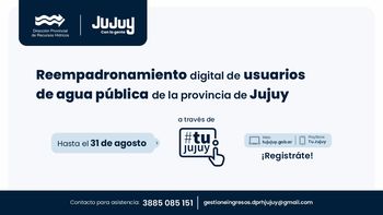 El reempadronamiento es digital, y hay disponible asistencia desde Recursos Hídricos para la carga de datos.