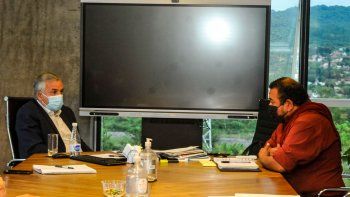 el mandatario provincial se reunio con el intendente de purmamarca