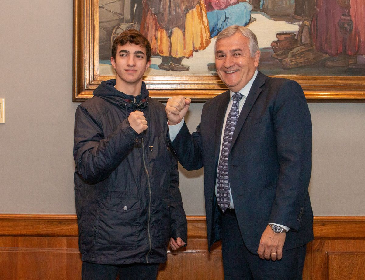 El gobernador brindó apoyo al karateca Patricio Montalvetti para las competencias internacionales