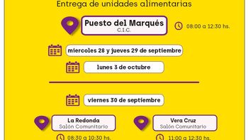 comer en casa: continua la entrega de unidades alimentarias en la puna