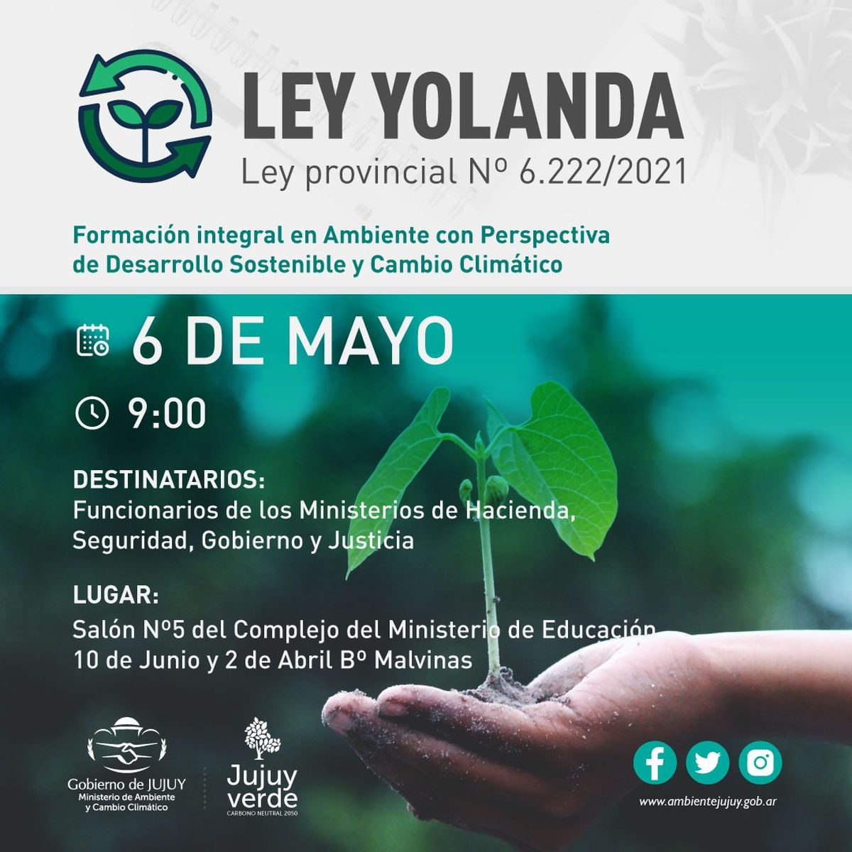 Capacitación ambientalen  Jujuy: Ley Yolanda 