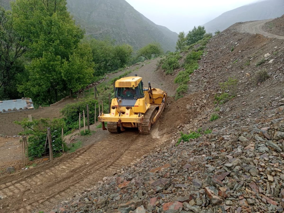 Imágenes de archivo (Caspalá): tanto Hídricos como Vialidad realizaron obras en diciembre que disminuyeron en gran parte el impacto de als lluvias concentradas de los dos primeros meses de 2022.