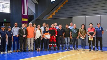 ajustan detalles en el operativo de seguridad para la final de la supercopa de basquet que se jugara en la federacion
