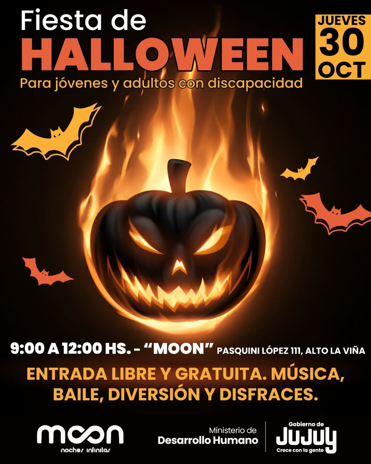 Invitan a Fiesta de Halloween a jóvenes y adultos con discapacidad
