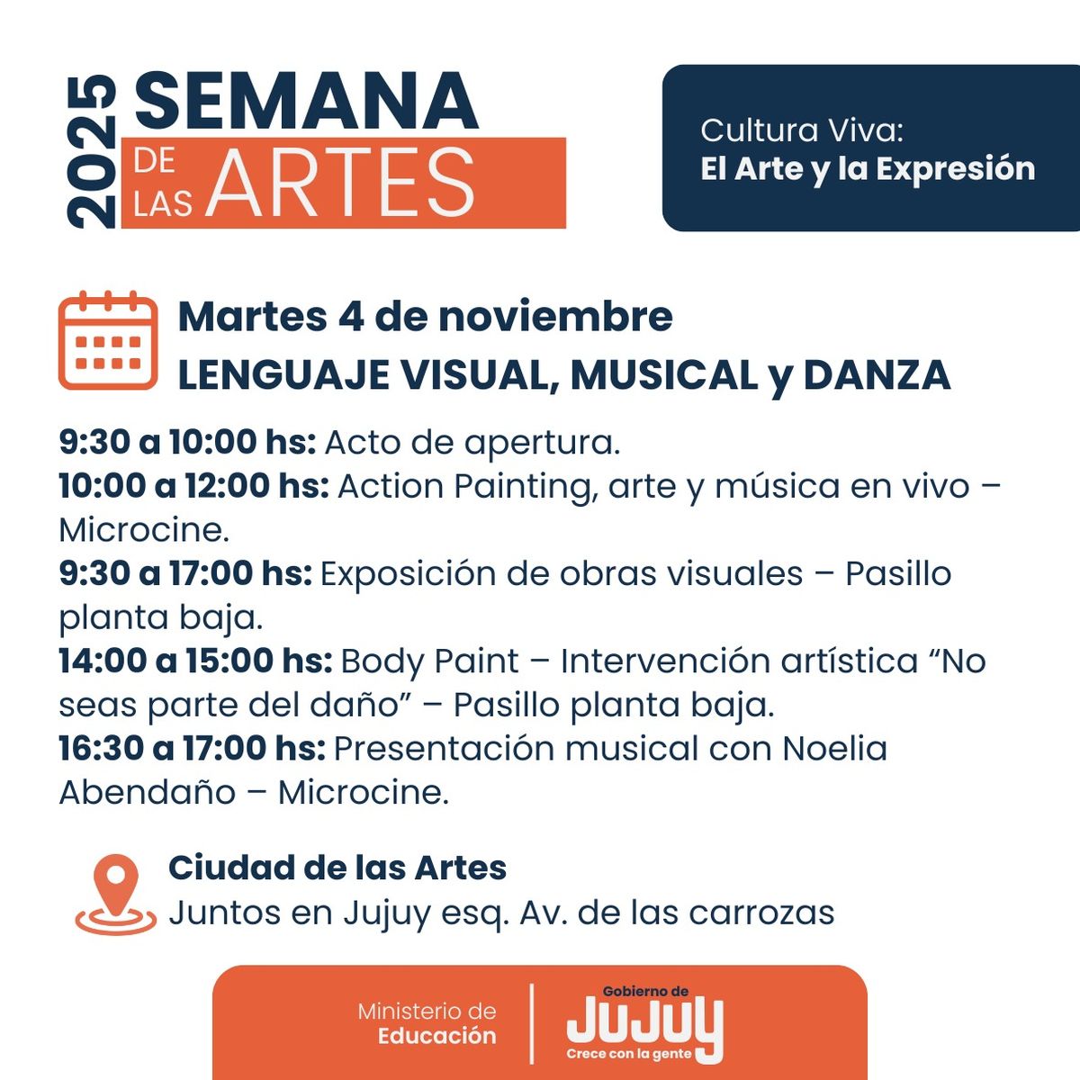 Semana de las Artes 2025: expresión y creatividad en un solo escenario Semana de las Artes 2025: expresión y creatividad en un solo escenario