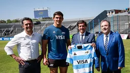 El gobernador Carlos Sadir acompañó la previa de Los Pumas y los Wallabies en Jujuy