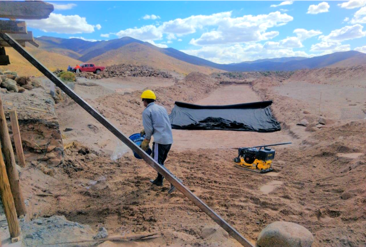Las obras sobre río Las Burras se ejecutan en el tramo de la RP 75
