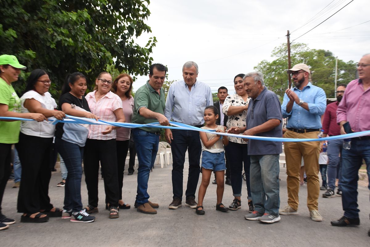 Morales inauguró obras de pavimentación en cuatro localidades del Ramal