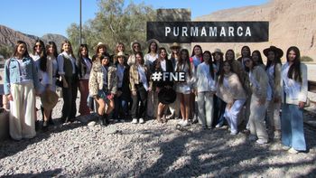 El Tren Solar recibió a las candidatas nacionales de la Fiesta Nacional de los Estudiantes