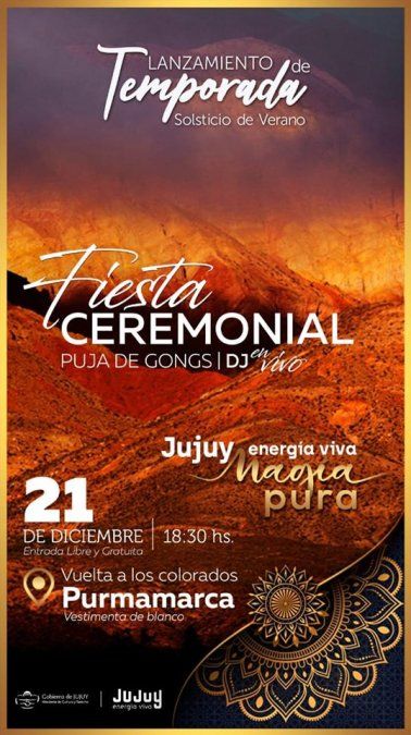 Lanzamiento de Temporada Turística 2020 y celebración del solsticio de verano en Purmamarca