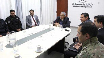 Reunión de trabajo con la plana mayor de la Policía Federal Argentina.